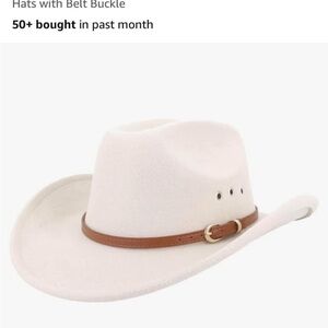 Classic Cream Cowboy Hat with Brown Band